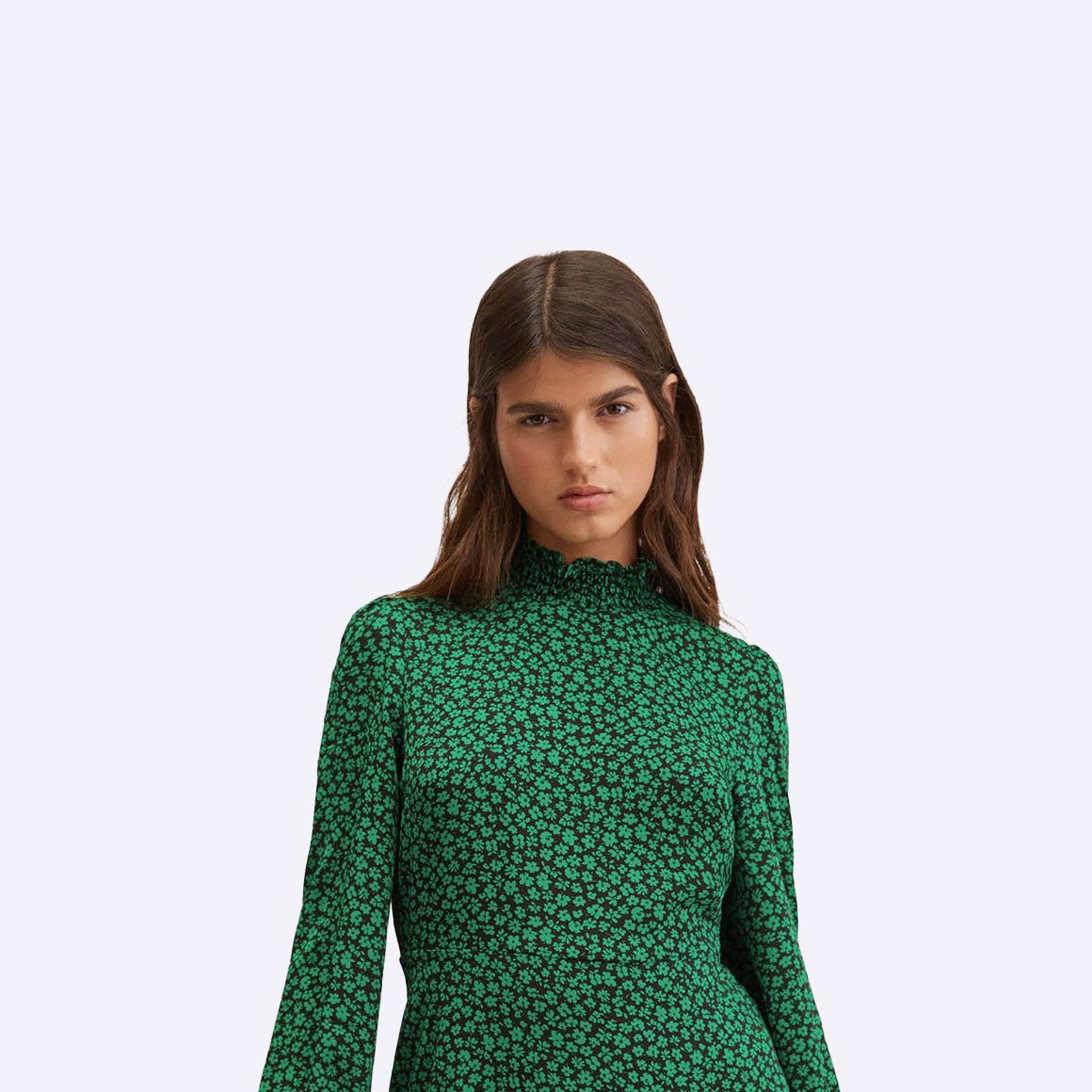 Green Printed Dress