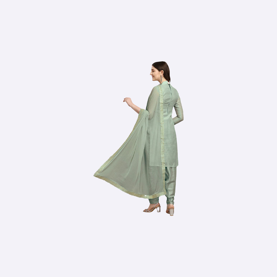 Jute Silk Unstitched Dress Material