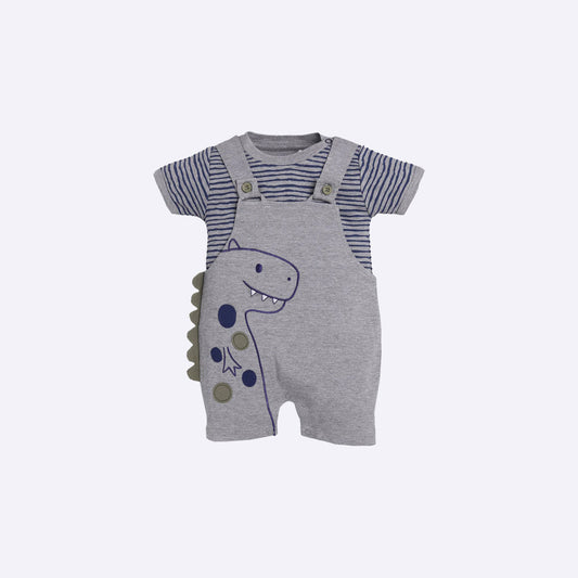 Baby Cotton Dungaree With T-Shirt